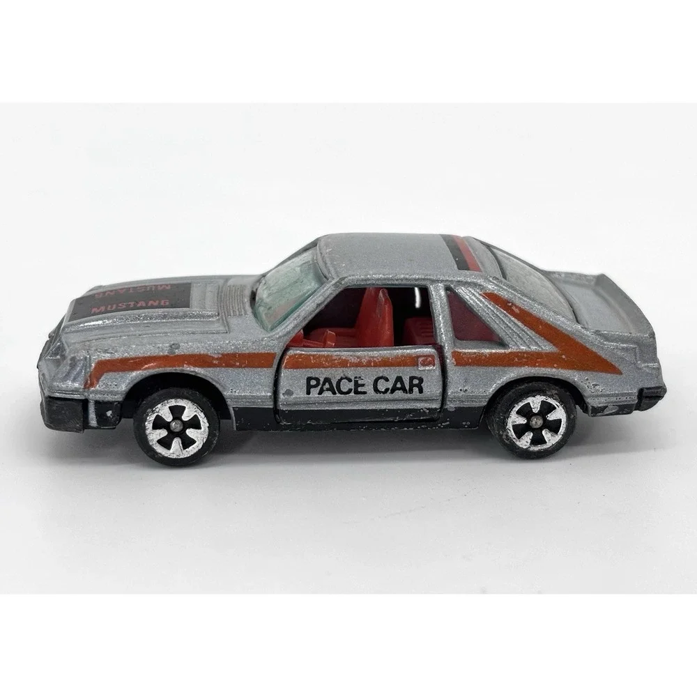 Vintage 1981 Kidco Ford Mustang Pace Car Diecast Opening Door Made Macao